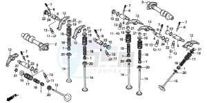 VT1100C SHADOW drawing CAMSHAFT/VALVE