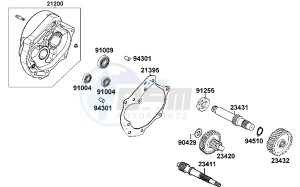 AGILITY 50 10 inch Netherlands drawing Transmission