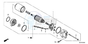 VFR800XB Crossrunner E drawing STARTING MOTOR