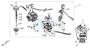 ALLO 50 25 KMH drawing CARBURATOR