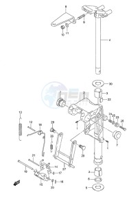 DF 9.9A drawing Swivel Bracket w/Remote Control