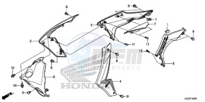 CRF250LD CRF250L UK - (E) drawing RADIATOR SHROUD