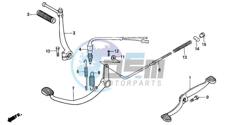 PEDAL/KICK STARTER ARM