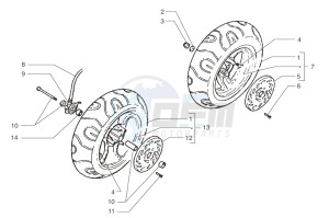 Ark LC COSMO- Matt Black-Silver 50 drawing Front wheel-Rear wheel