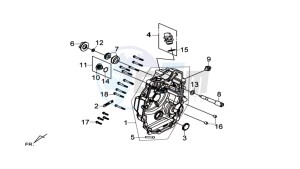 MAXSYM 600I ABS drawing CRANKCASERIGHT