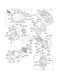 ZX 1100 D [NINJA ZX-11] (D7-D9) [NINJA ZX-11] drawing ENGINE COVER-- S- -