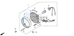 C50S drawing HEADLIGHT (C50P/C50T)