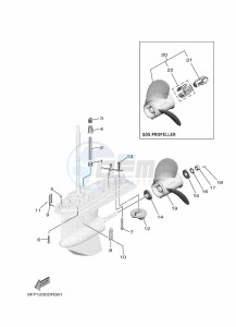 F100FETL drawing PROPELLER-HOUSING-AND-TRANSMISSION-2