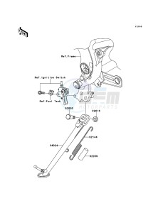 ER-6f EX650A8F GB XX (EU ME A(FRICA) drawing Stand(s)