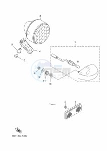 XSR700 MTM690D-U (BCP1) drawing TAILLIGHT