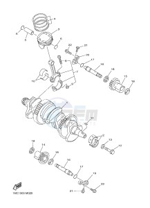 FJR1300A FJR1300A ABS (1MC9 1MCA 1MCB) drawing CRANKSHAFT & PISTON