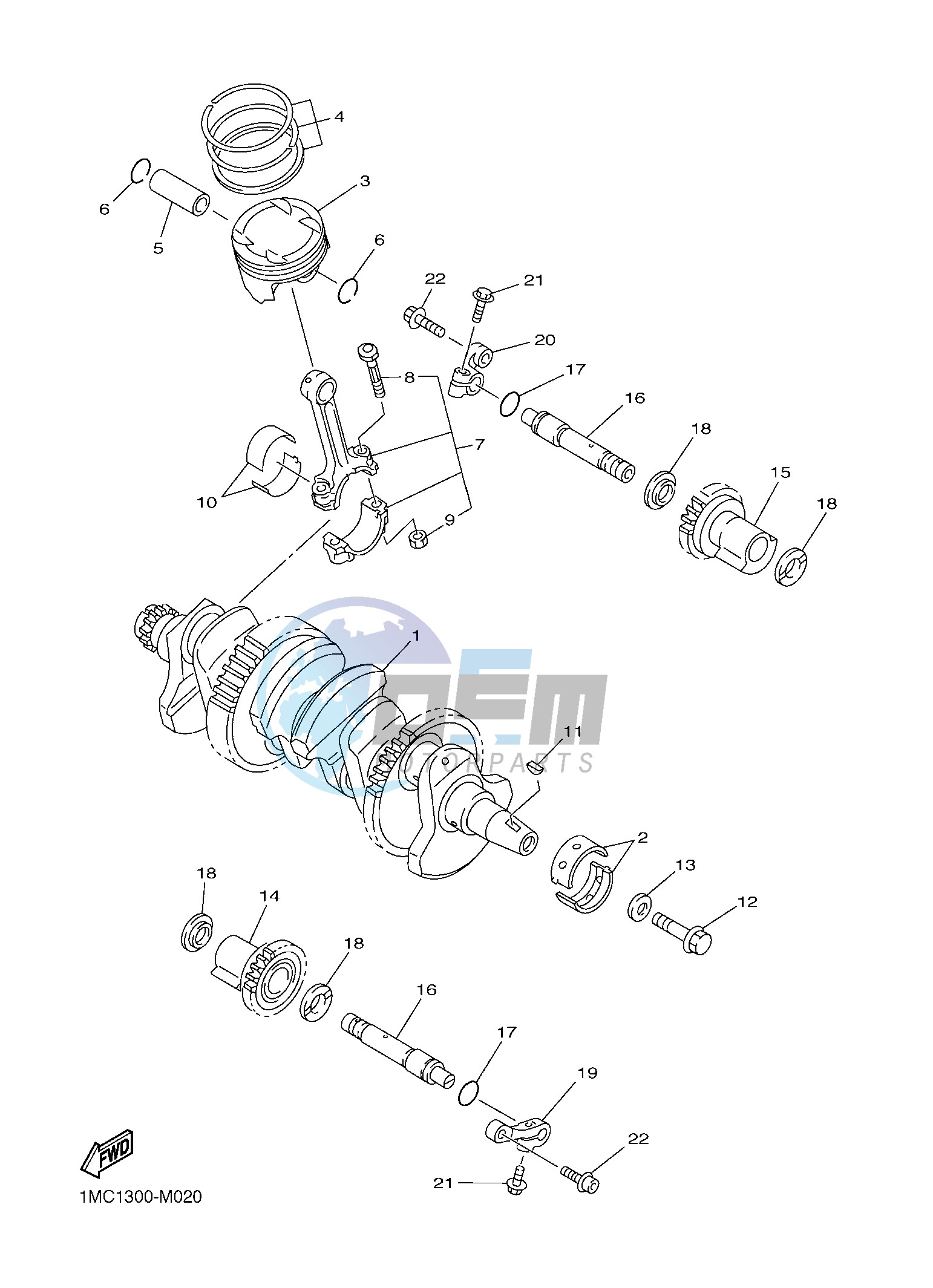 CRANKSHAFT & PISTON