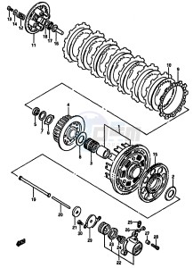 GSX-R750 (F-G-H) drawing CLUTCH