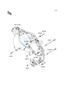 NINJA_ZX-10R ZX1000JCF FR XX (EU ME A(FRICA) drawing Engine Mount