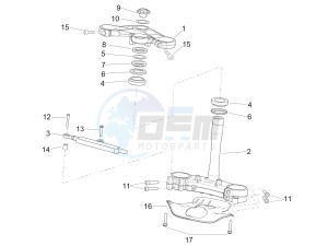 RSV4 1000 RR drawing Steering