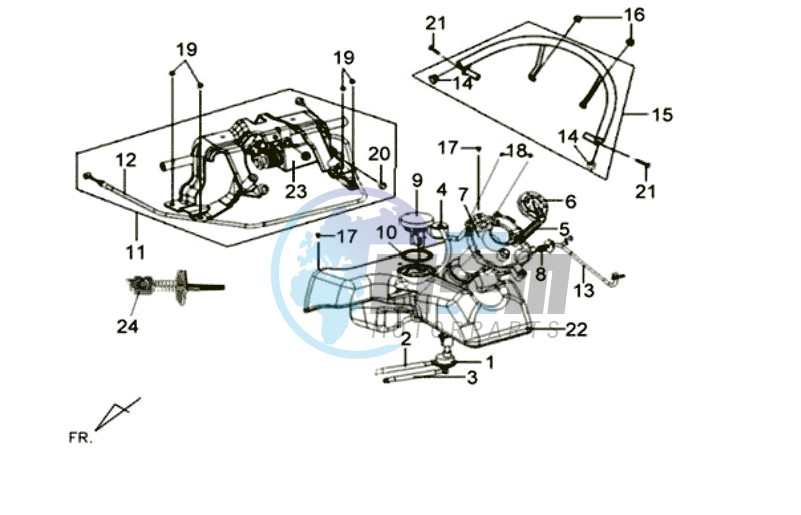 FUEL TANK - FUEL CUT