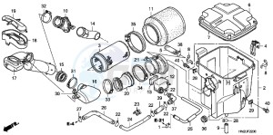 TRX500FAD TRX500FA Europe Direct - (ED) drawing AIR CLEANER