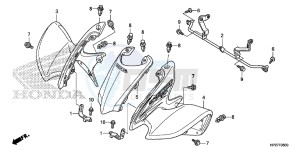 TRX90XH Europe Direct - (ED) drawing FRONT FENDER