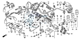 CB1300SA CB1300SUPERBOLD'OR drawing WIRE HARNESS/IGNITION COI L (CB1300S/SA)