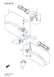 DL1000 ABS V-STROM EU drawing HANDLE LEVER