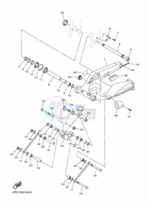 FJR1300D-AE FJR1300AE (B96L) drawing REAR ARM