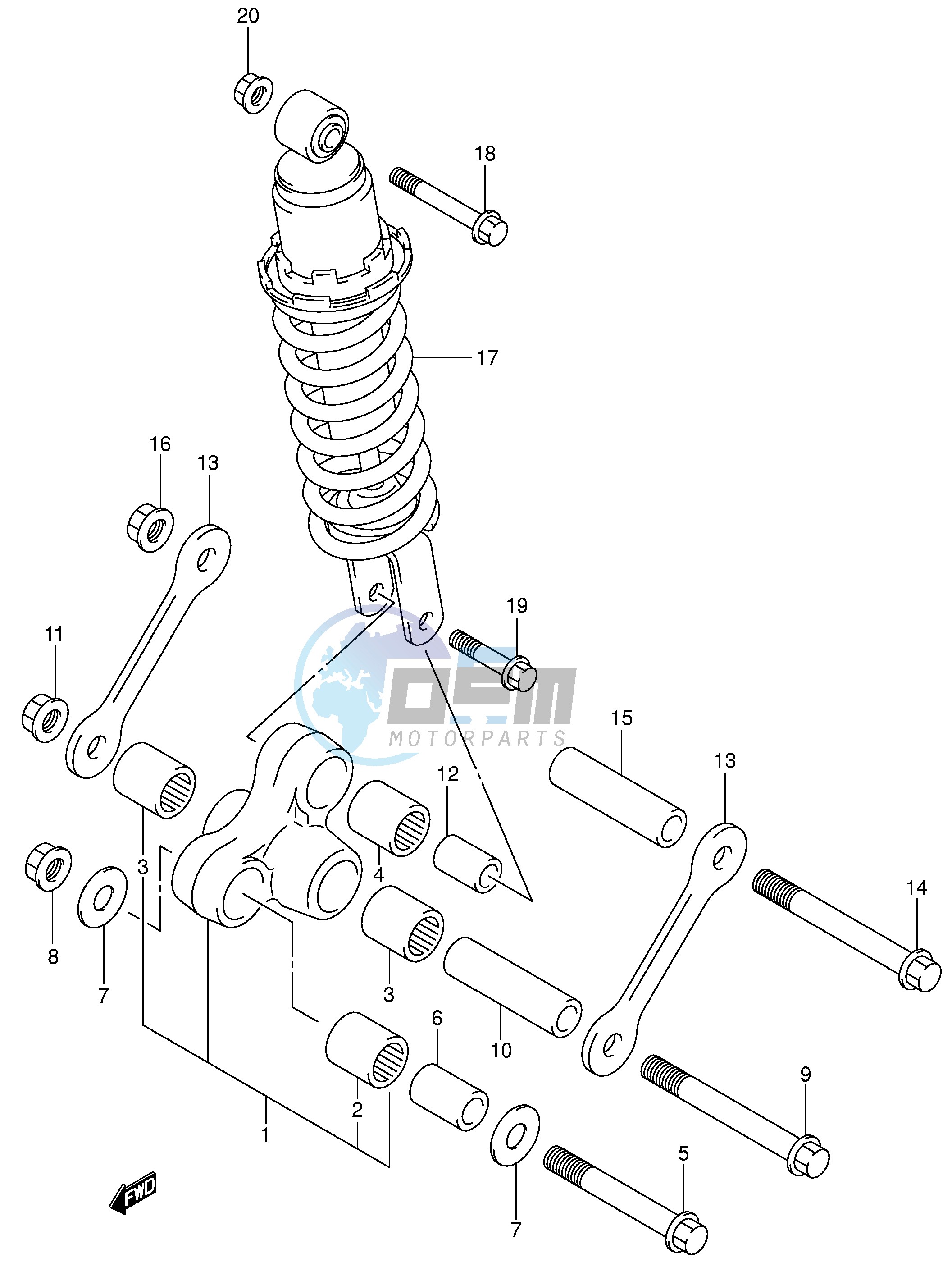 REAR CUSHION LEVER