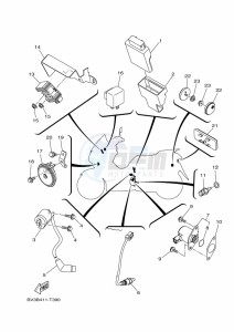 CZD300-A XMAX 300 (BBA2) drawing REAR ARM & SUSPENSION