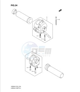 VZ800L0 drawing HANDLE SWITCH