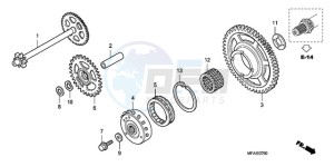 CBF10009 UK - (E / MKH) drawing STARTING CLUTCH