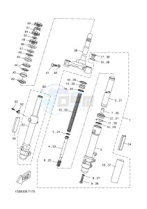 NS50 NS50F NITRO 4T (1GB6 1GB6) drawing FRONT FORK