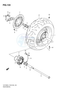 VLR1800 (E3-E28) drawing REAR WHEEL (VLR1800TL1 E28)