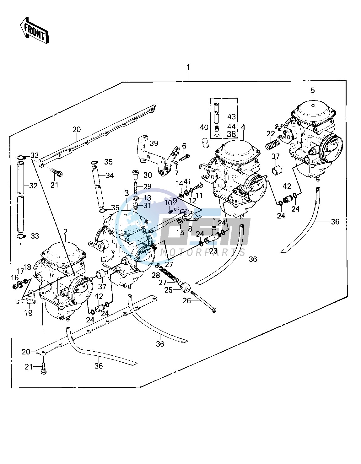 CARBURETOR ASSY   -- 80 KZY 50-E1- -