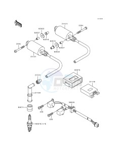 EN 500 A [VULCAN 500] (A6-A7) [VULCAN 500] drawing IGNITION SYSTEM