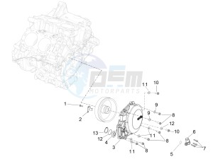 RSV4 1000 RR Racer Pack 2015 drawing Flywheel cover