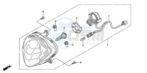 PES150 125 drawing HEADLIGHT