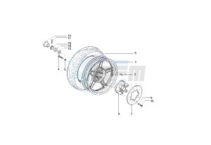 Runner PUREJET 50 drawing Rear Wheel