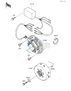 KX 125 E [KX125] (E2) [KX125] drawing IGNITION_GENERATOR