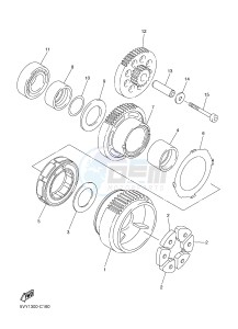 YBR125E (42PK) drawing STARTER