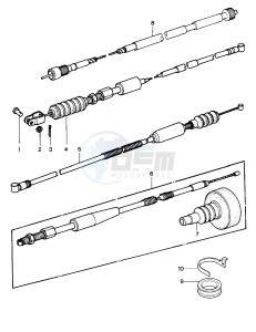 KDX 250 A [KDX250] (A1) [KDX250] drawing CABLES