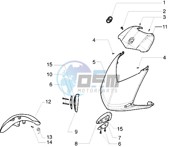 Shield-Front mudguard