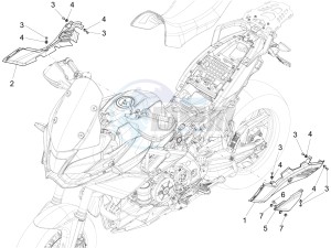 CAPONORD 1200 RALLY E3 ABS (NAFTA) drawing Central body