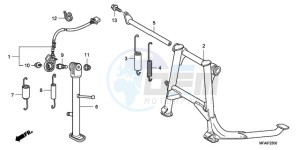 CBF1000S9 France - (F / ABS CMF) drawing STAND