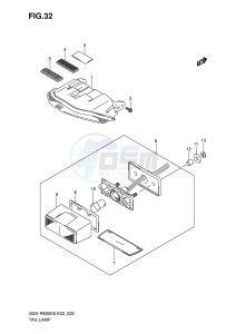 GSX-R600 (E2) drawing TAIL LAMP