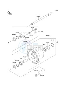 VN 1500 D[VULCAN 1500 CLASSIC] (D1-D2) [VULCAN 1500 CLASSIC] drawing FRONT WHEEL