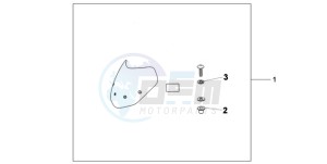 CB600FA9 UK - (E / ABS MKH) drawing FLY SCREEN