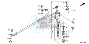 CRF150RD CRF150R Europe Direct - (ED) drawing RR. BRAKE MASTER CYLINDER