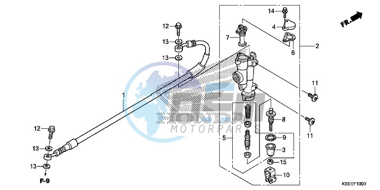 RR. BRAKE MASTER CYLINDER