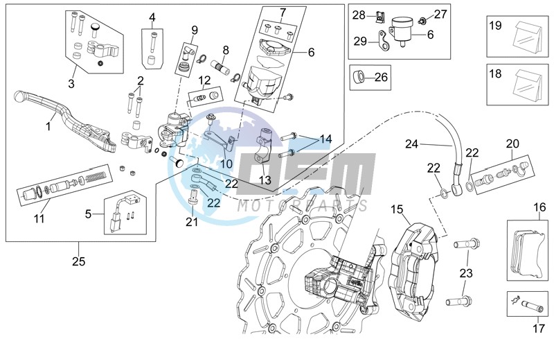 Front brake system