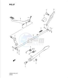 VZ800L0 drawing STAND - REAR BRAKE