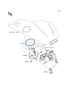 VN 1600 D [VULCAN 1600 NOMAD] (D6F-D8FA) D8F drawing FUEL PUMP